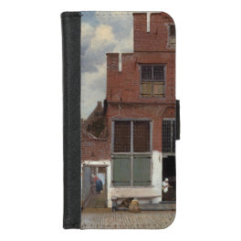 View of houses in Delft by Johannes Vermeer iPhone 8/7 Wallet Case