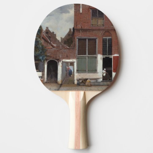 View of houses in Delft by Johannes Vermeer Ping_Pong Paddle