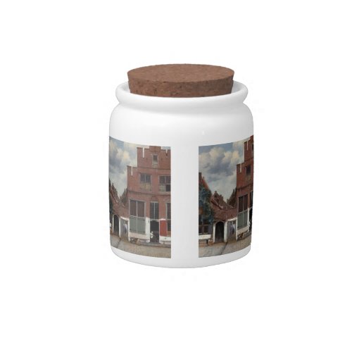 View of houses in Delft The Little Street Candy Jar