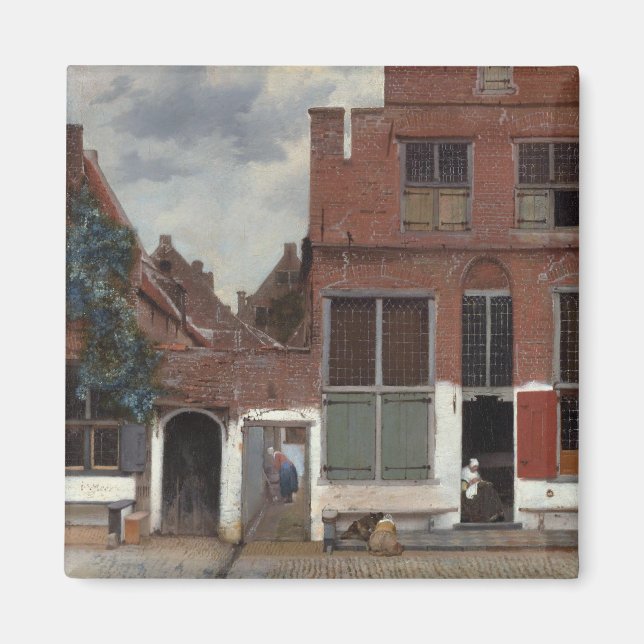 View of houses in Delft The Little Street Magnet (Front)