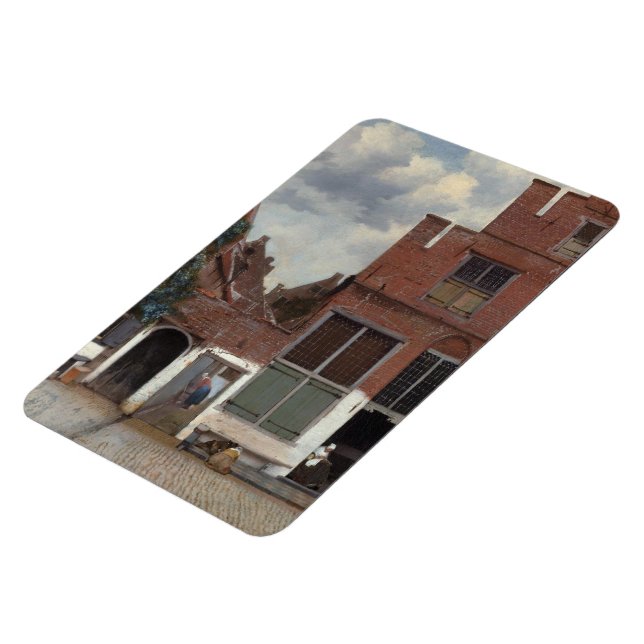 View of houses in Delft The Little Street Magnet (Left Side)