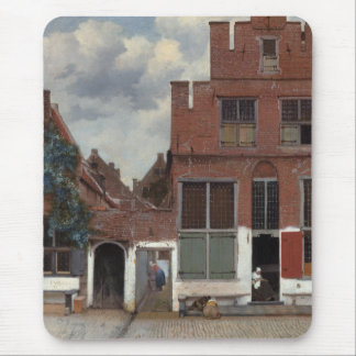 View of houses in Delft The Little Street Mouse Pad