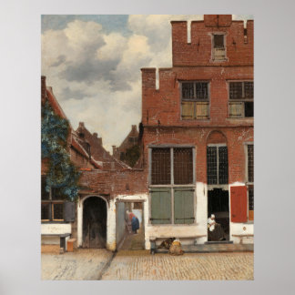 View of Houses in Delft (The Little Street) Poster