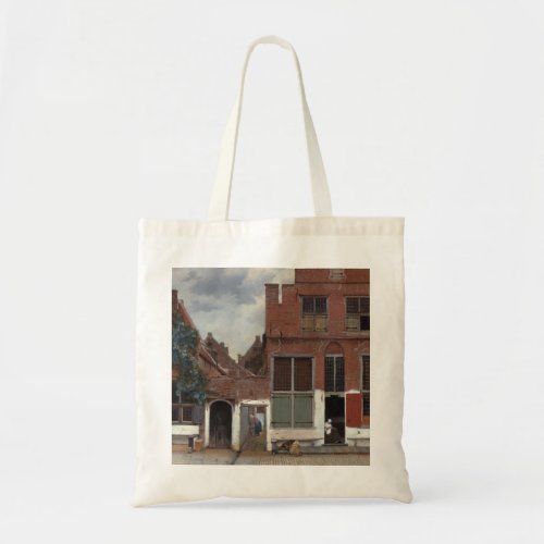 View of houses in Delft The Little Street Tote Bag