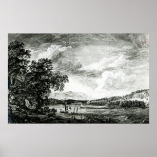 View of Hudson's River of Pakepsey Poster