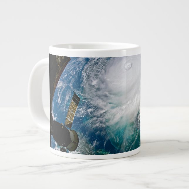 View Of Hurricane Dorian. Giant Coffee Mug (Front Left)