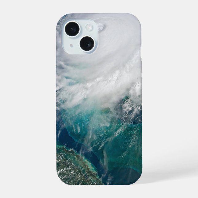 View Of Hurricane Dorian. Iphone Case (Back)