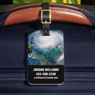 View Of Hurricane Dorian. Luggage Tag