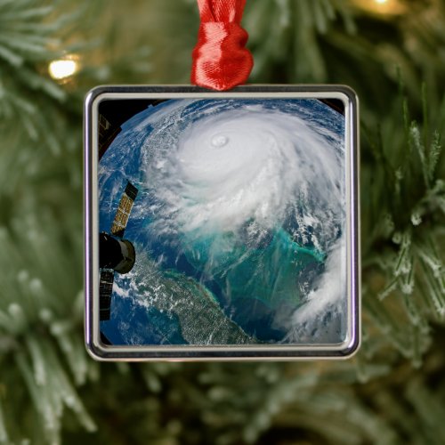View Of Hurricane Dorian Metal Ornament