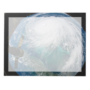 View Of Hurricane Dorian. Notepad