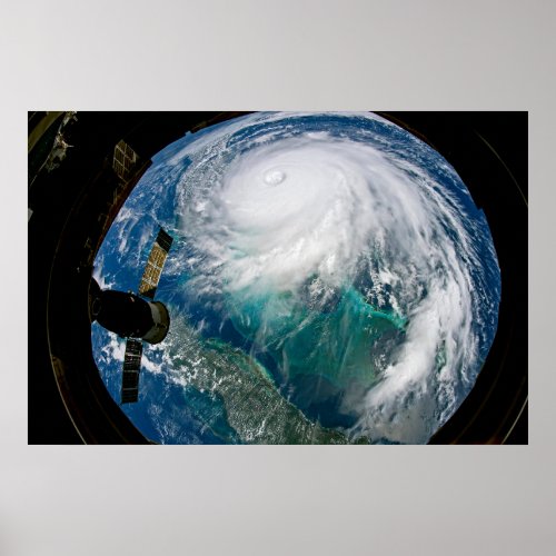 View Of Hurricane Dorian Poster