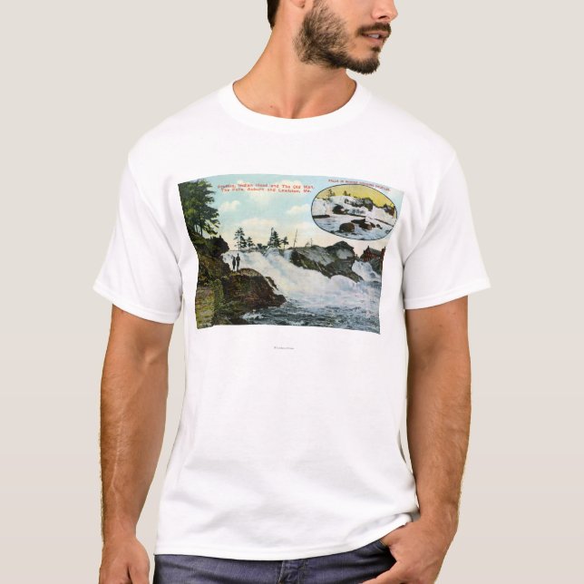 View of Indian Head, the Old Man T-Shirt (Front)