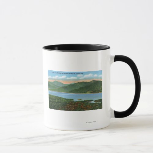 View of Indian Lake and Snowy Mountain Mug