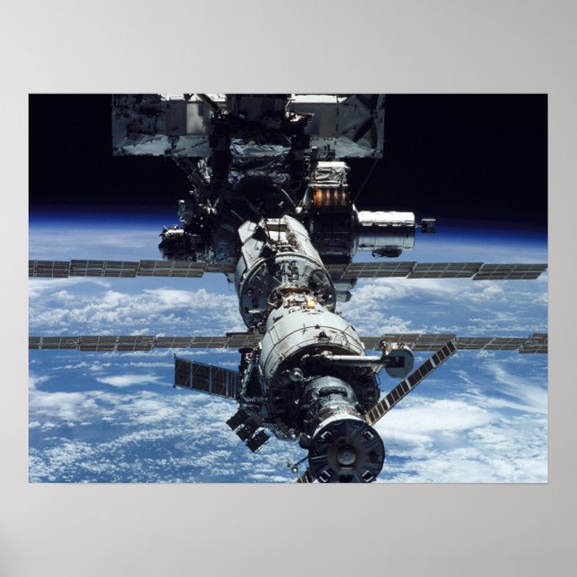 View of International Space Station from Endeavour Poster (Front)