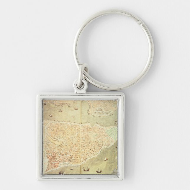 View of Istanbul Keychain (Front)