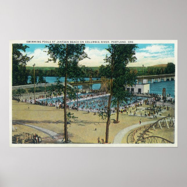View of Jantzen Beach Swimming Pools Poster (Front)