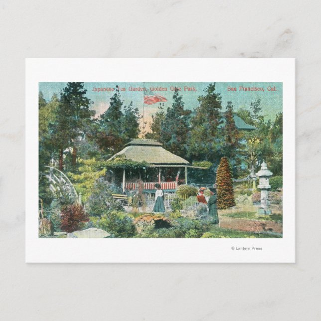 View of Japanese Tea Garden Postcard (Front)