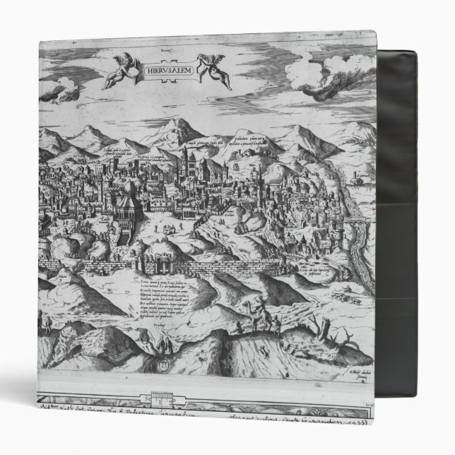 View of Jerusalem, 1570 ? 3 Ring Binder (Front/Inside)