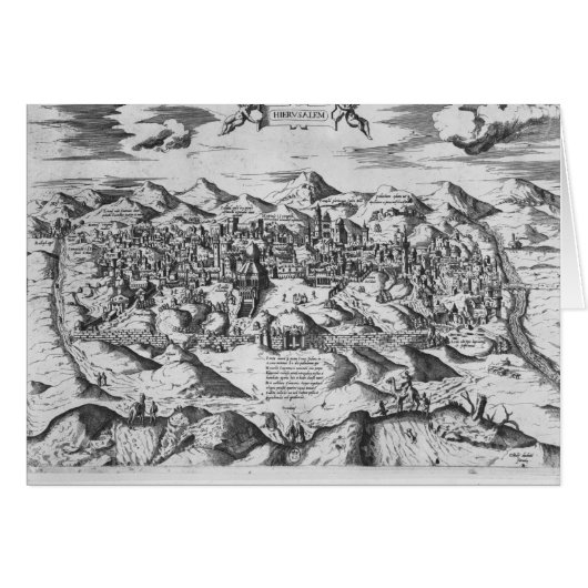 View of Jerusalem, 1570 ? Cards (Front Horizontal)