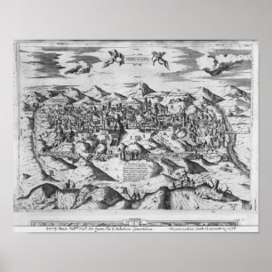 View of Jerusalem, 1570 ? Poster