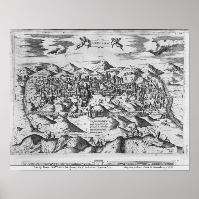 View of Jerusalem, 1570 ? Poster (Front)