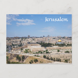 View of Jerusalem Old City, Israel Postcard