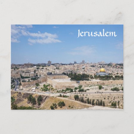 View Of Jerusalem Old City, Israel Postcard
