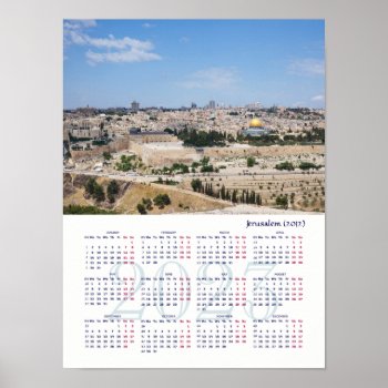 View Of Jerusalem Old City( Photo 2012)  Israel Poster by Stangrit at Zazzle