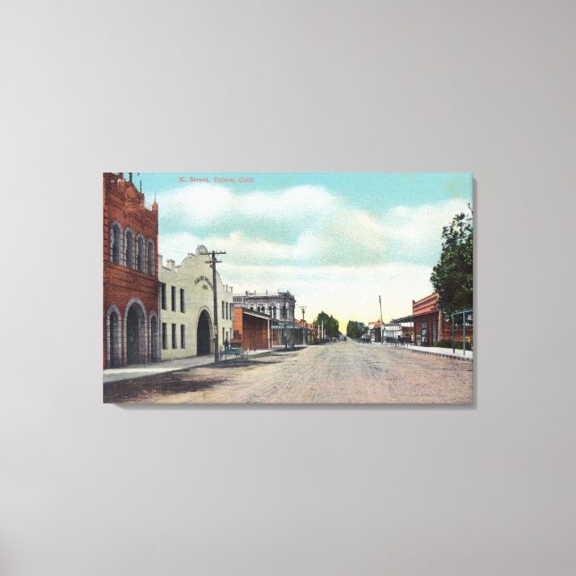 View of K StreetTulare, CA Canvas Print (Front)