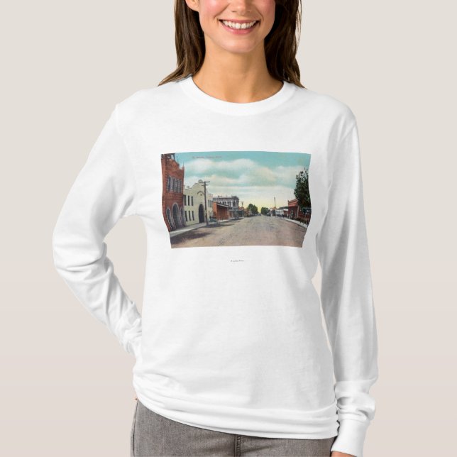 View of K StreetTulare, CA T-Shirt (Front)