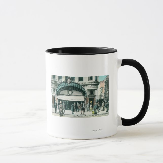 View of Kearney and Market Street Corner Mug (Right)