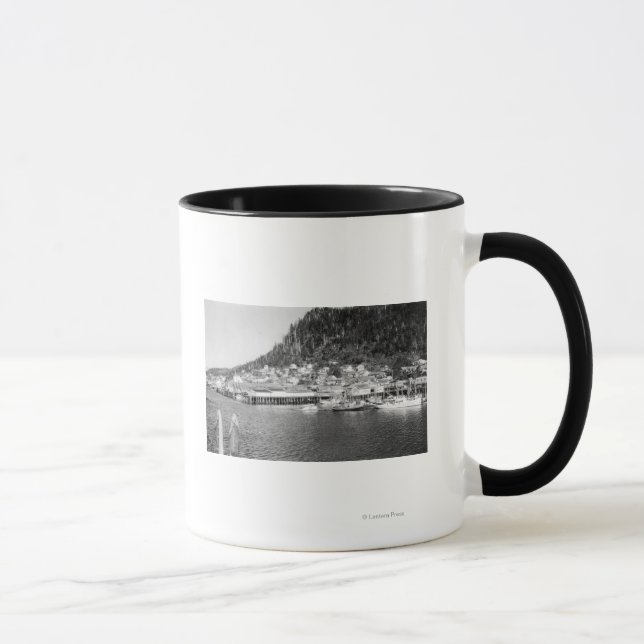View of Ketchikan, Alaska Waterfront Photograph Mug (Right)