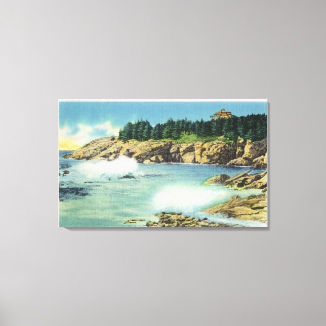 View of Kid's Cave at Squirrel Island Canvas Print (Front)