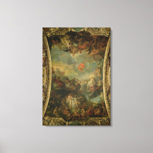 View of King Louis XIV Governing Alone Canvas Print