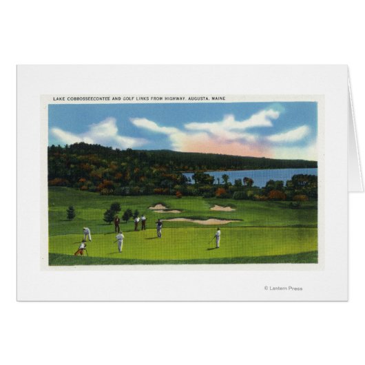 View of Lake Cobbosseecontee and Golf Links Cards (Front Horizontal)
