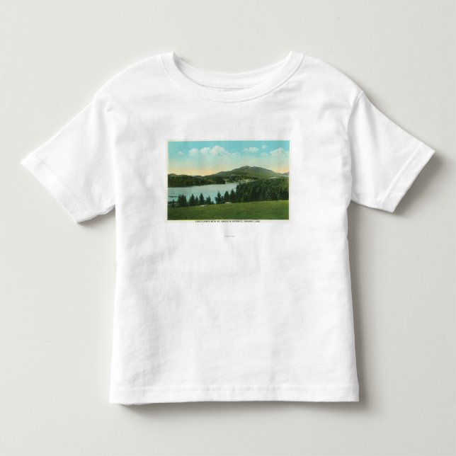 View of Lake Flower with Mt. Baker in Distance Toddler T-shirt (Front)