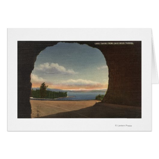 View of Lake from Cave Rock Tunnel Cards (Front Horizontal)