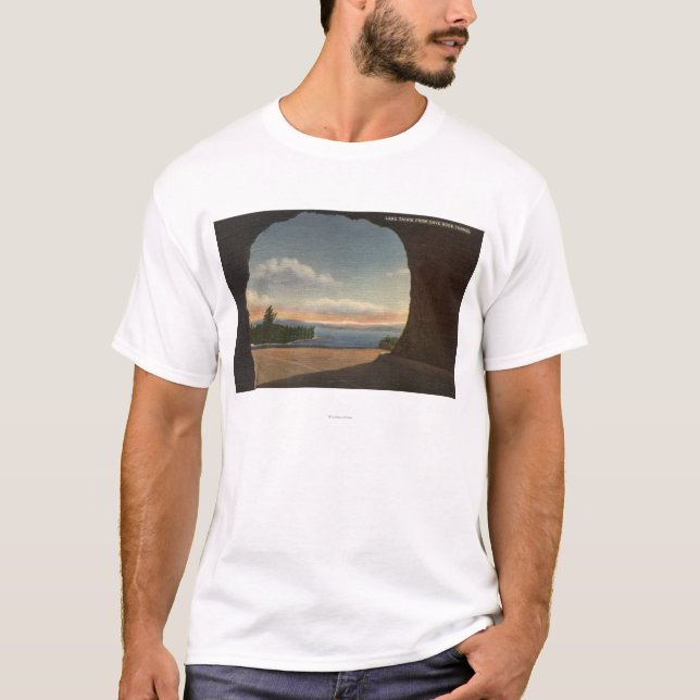 View of Lake from Cave Rock Tunnel T-Shirt (Front)