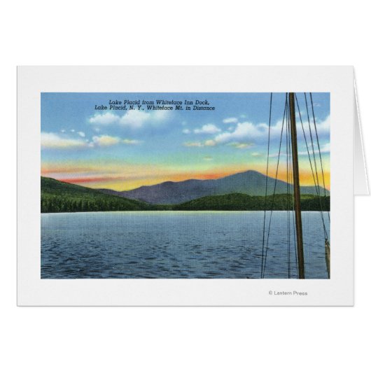 View of Lake from Whiteface Inn Dock Cards (Front Horizontal)