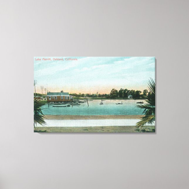View of Lake MerrittOakland, CA Canvas Print (Front)