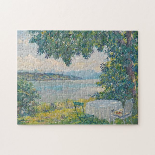 View of Lake Starnberg | Edward Cucuel Jigsaw Puzzle (Horizontal)