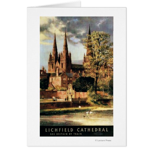 View of Lichfield Cathedral Cards (Front)