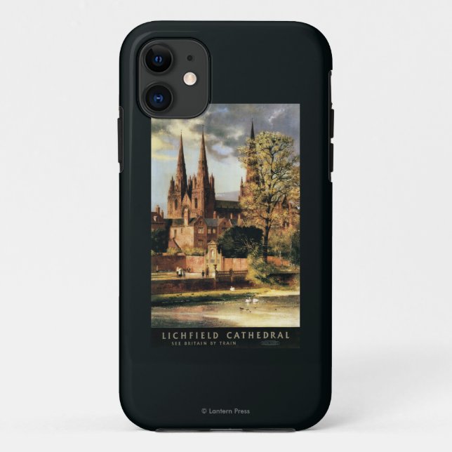 View of Lichfield Cathedral Case-Mate iPhone Case (Back)