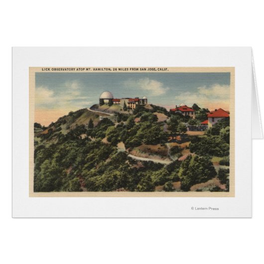 View of Lick Observatory on Mt. Hamilton Cards (Front Horizontal)