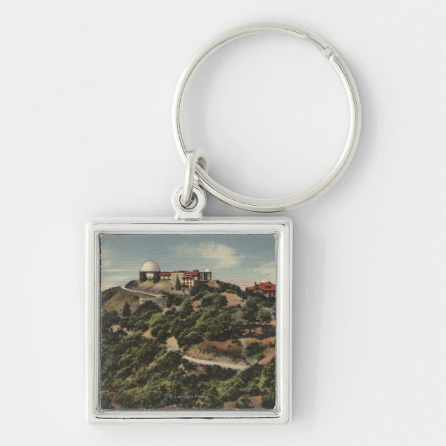View of Lick Observatory on Mt. Hamilton Keychain (Front)