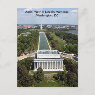 View of Lincoln Memorial Washington DC Sympathy Postcard
