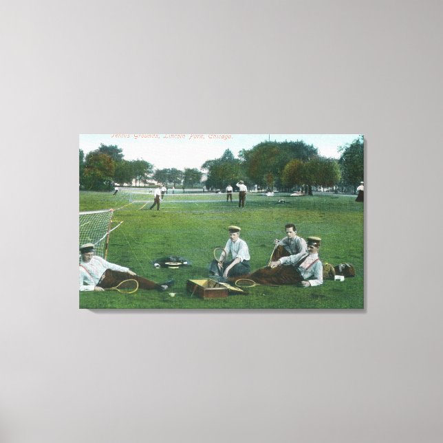 View of Lincoln Park Tennis GroundsChicago, IL Canvas Print (Front)