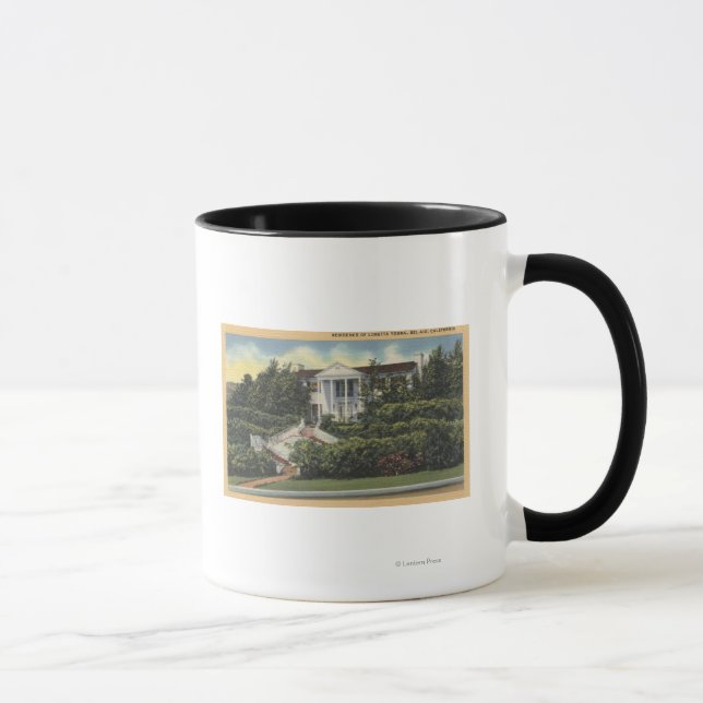 View of Loretta Young's Residence Mug (Right)