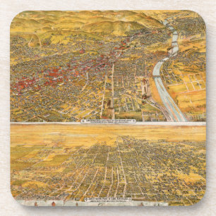 View Of Los Angeles, 1894 Coaster