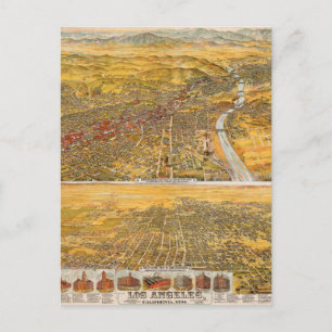 View Of Los Angeles, 1894 Postcard
